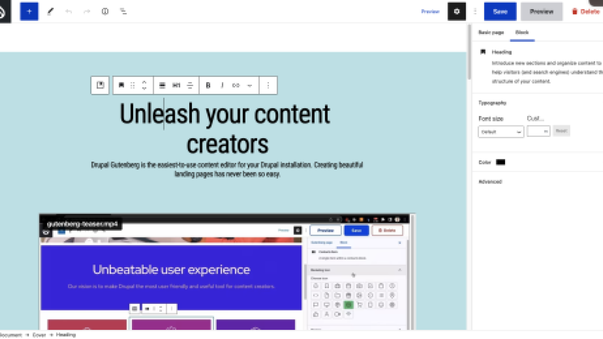 Unleash your content creators