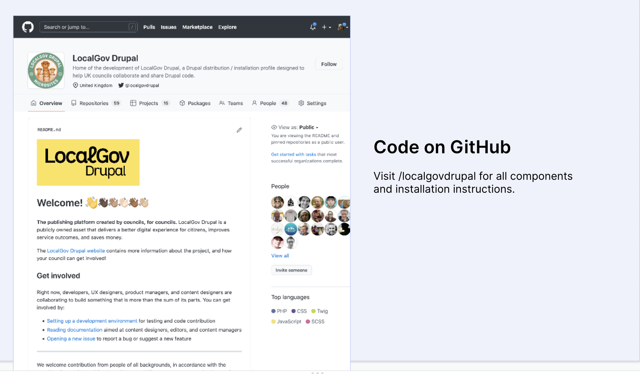 LocalGov Drupal distribution: Code on GitHub
