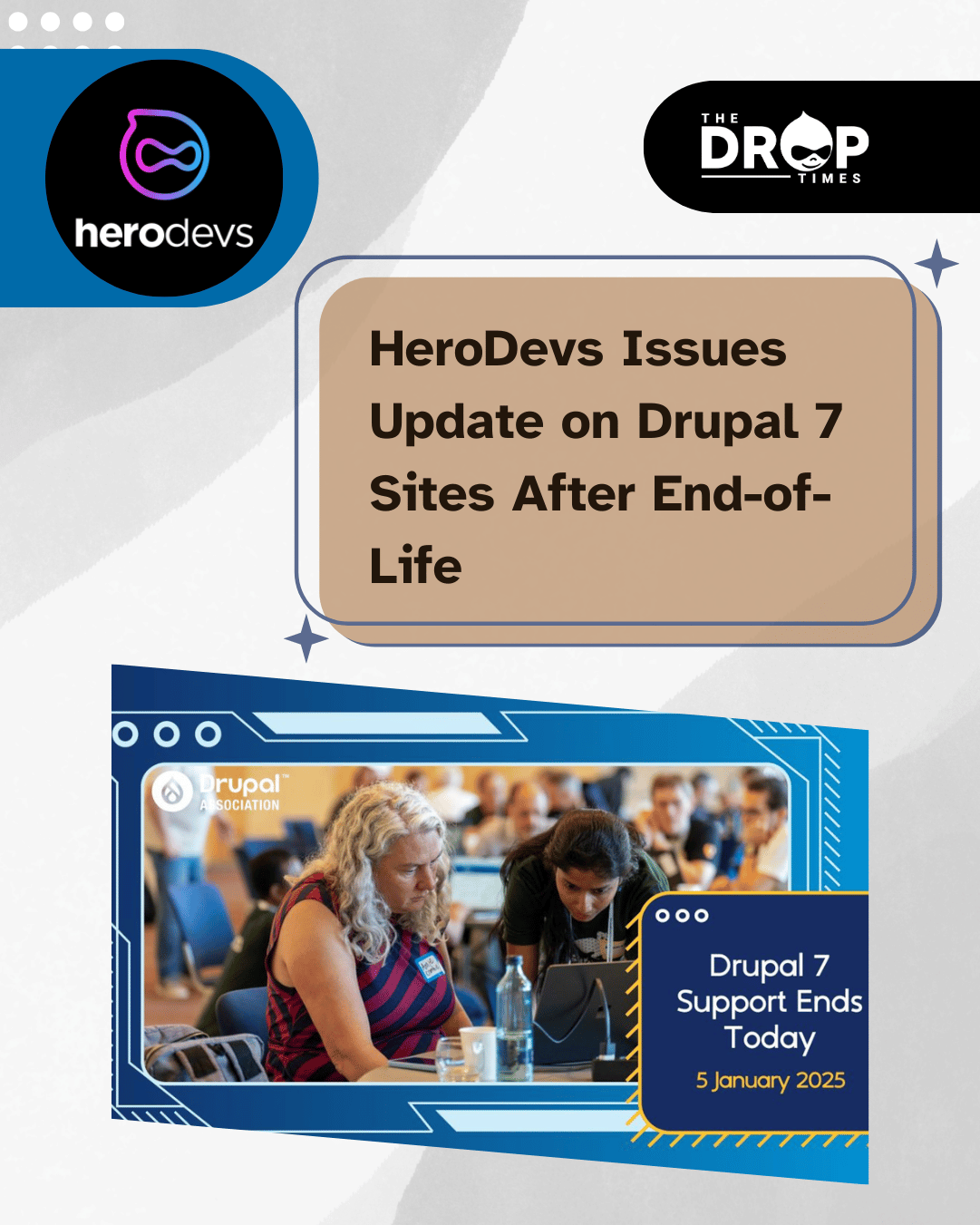 HeroDevs Issues Update on Drupal 7 Sites After End-of-Life