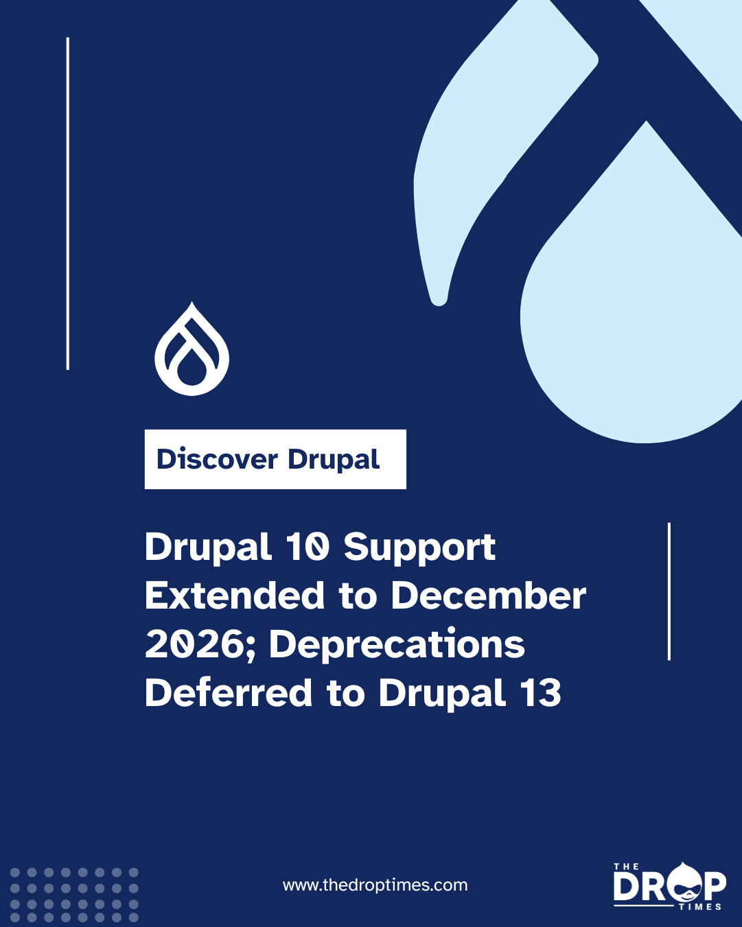 Drupal 10 Support Extended to December 2026; Deprecations Deferred to ...