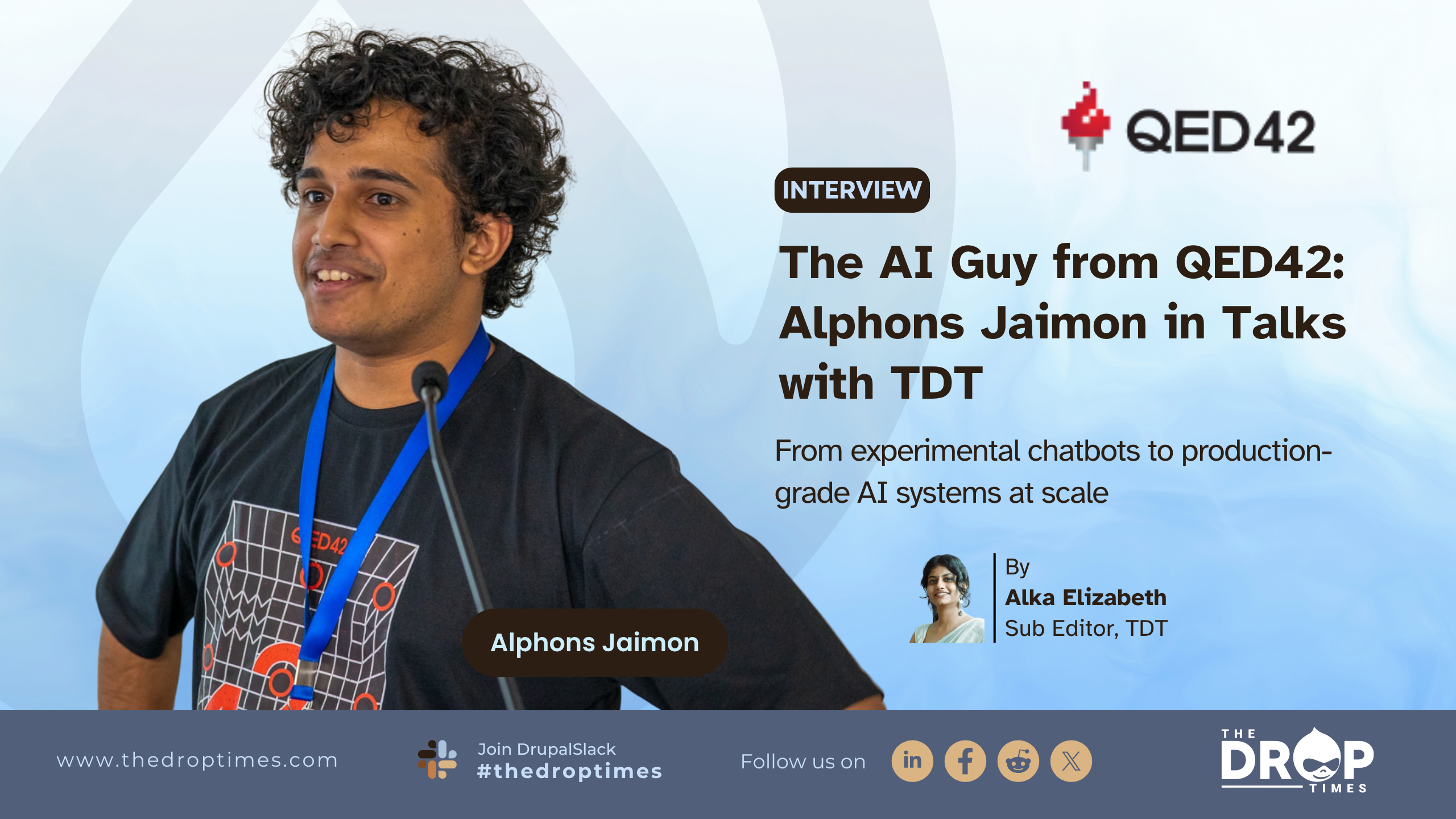 The AI Guy from QED42: Alphons Jaimon in Talks with TDT