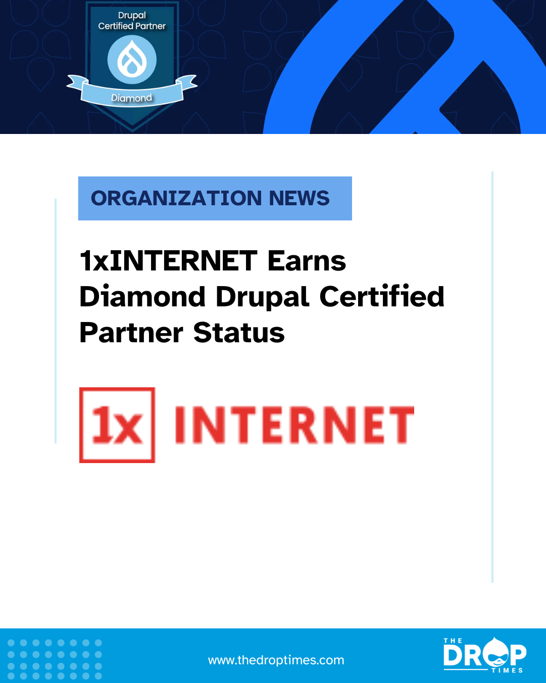 1xINTERNET Earns Diamond Drupal Certified Partner Status