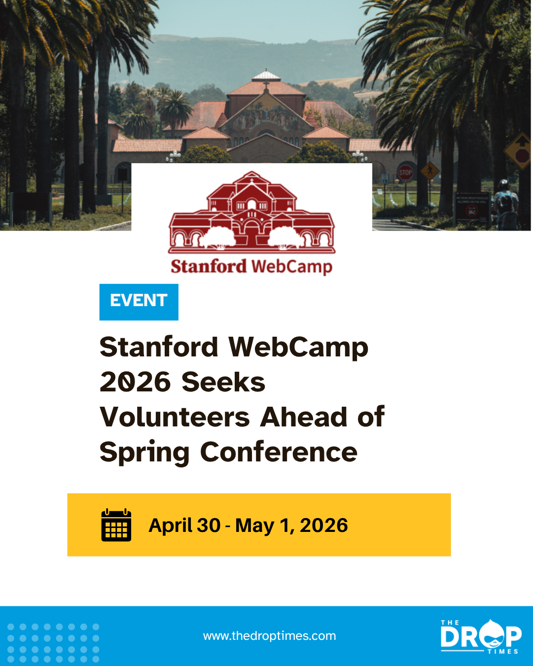 Stanford WebCamp 2026 Seeks Volunteers Ahead of Spring Conference