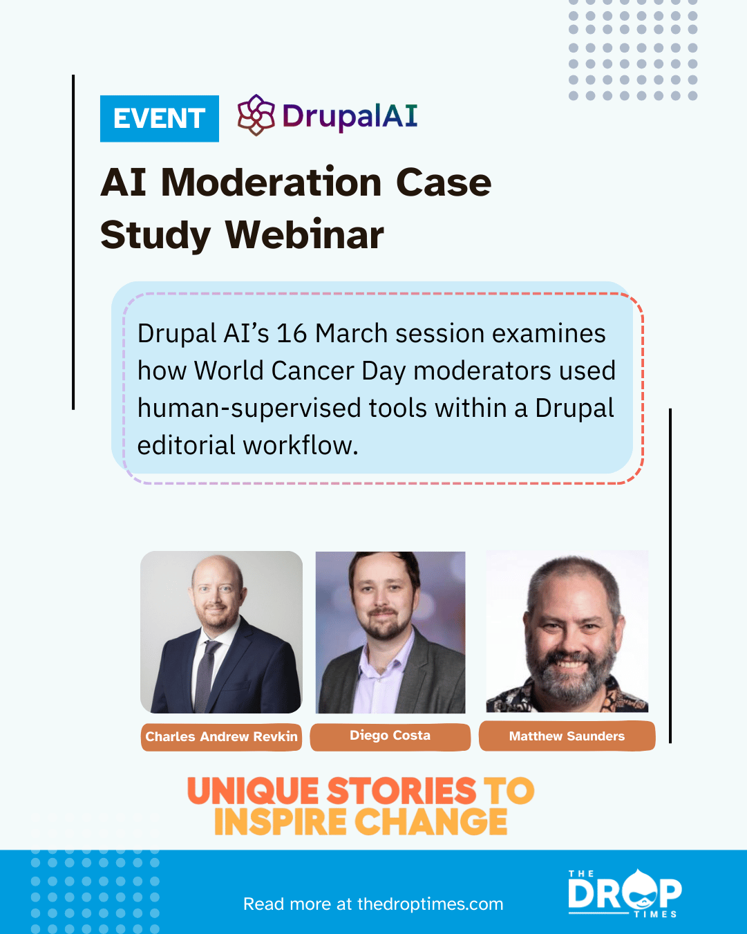 Drupal AI Webinar on Responsible AI Moderation in World Cancer Day Campaign