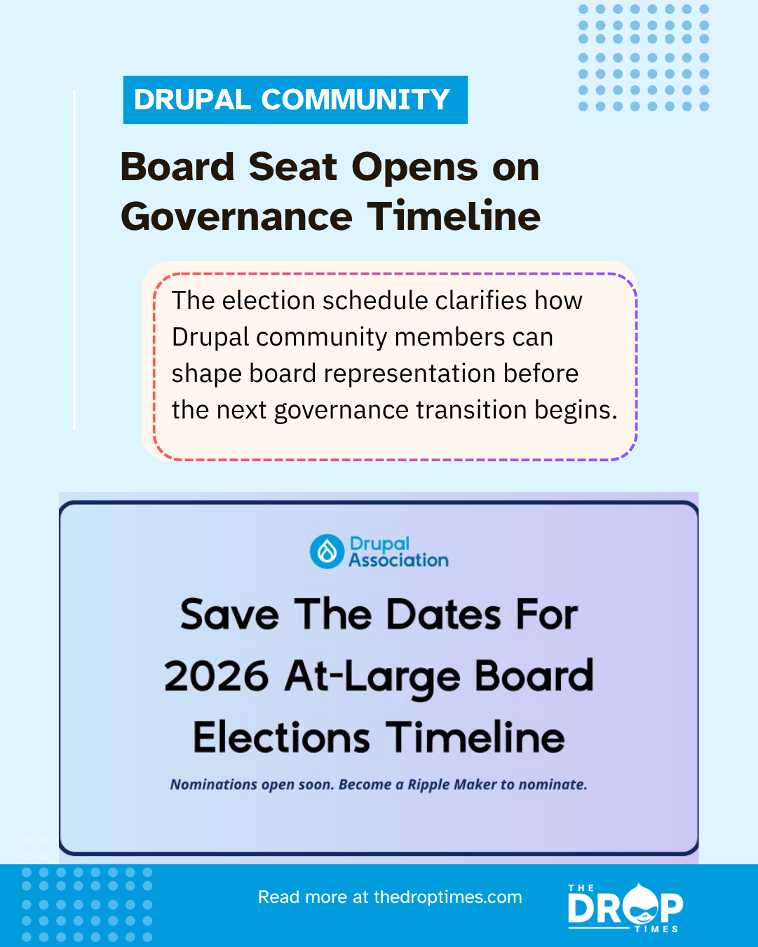 Drupal Association Announces 2026 At-Large Board Election Schedule