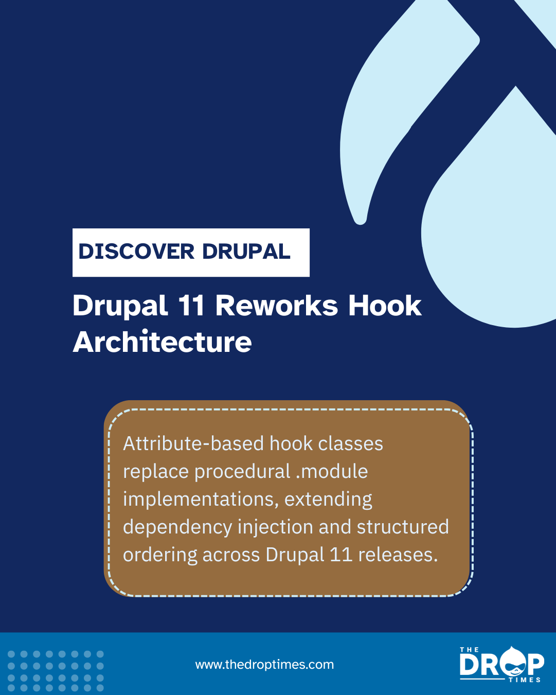 Drupal 11 Expands Attribute-Based Hooks and Moves Away From .module Files