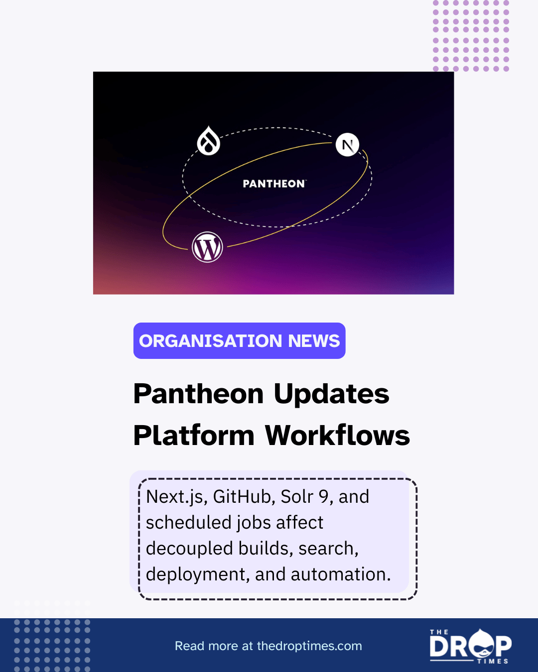 Pantheon Adds Next.js Support, GitHub Integration, and Solr 9 Beta