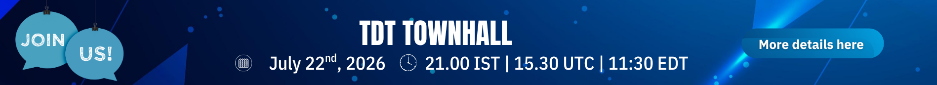TDT Townhall - July 2026