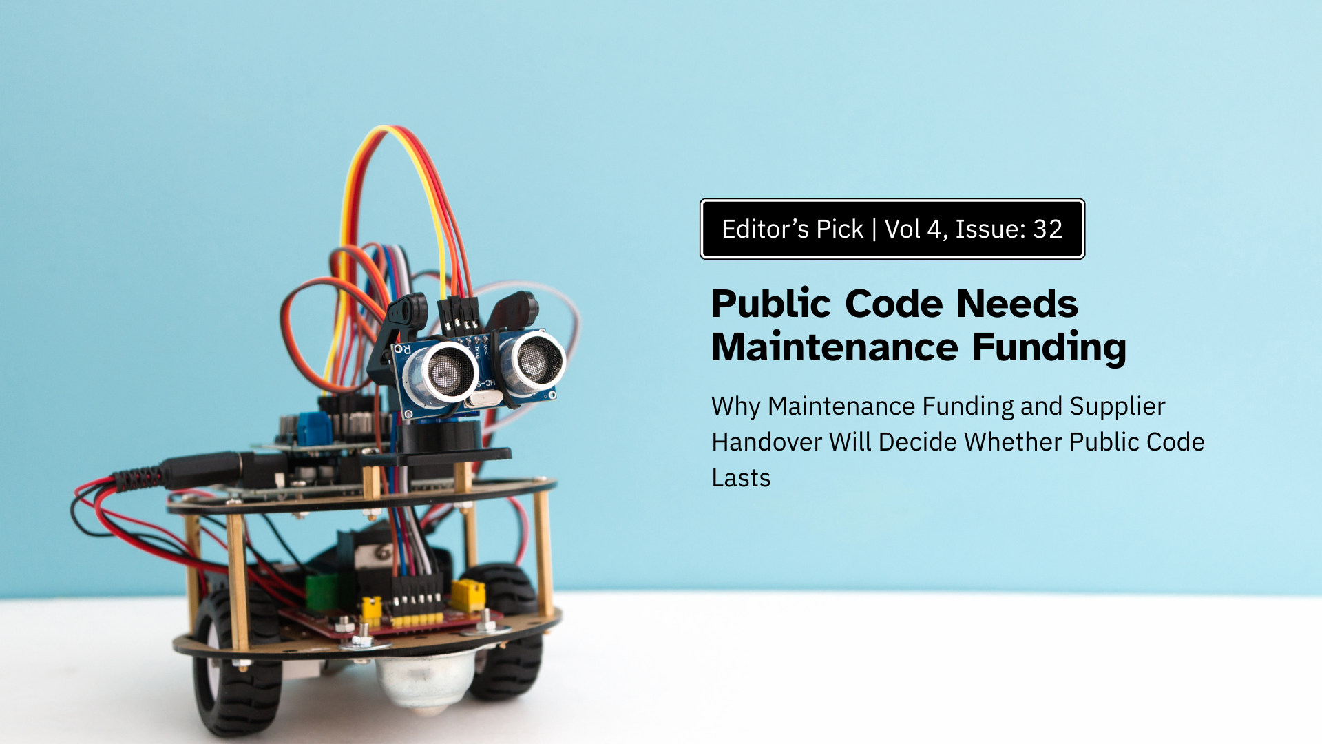 Newsletter home image for The Drop Times. Title: “Public Code Needs Maintenance Funding.” Deck: “Why Maintenance Funding and Supplier Handover Will Decide Whether Public Code Lasts.”