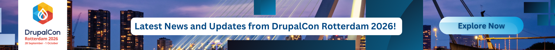 DrupalCon Rotterdam 2026 Banner