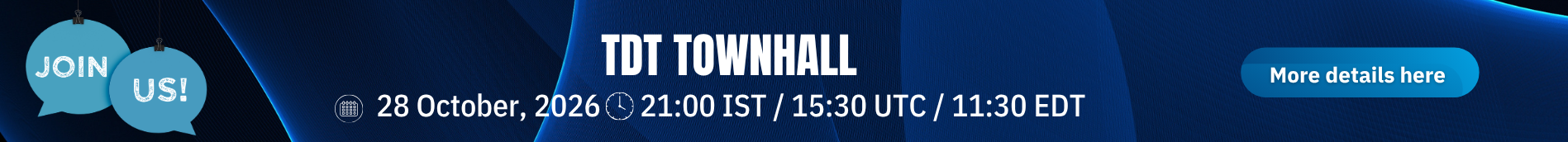 TDT Townhall - October 2026