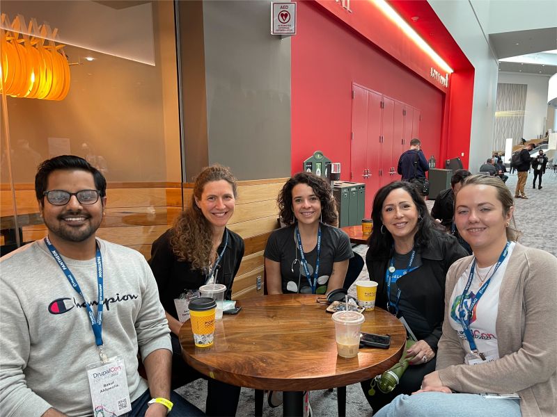 From left to right: Bakul Ahluwalia, Suzanne Dergacheva, Pierina Wetto, Liz Martelle, and Christina Lindner.