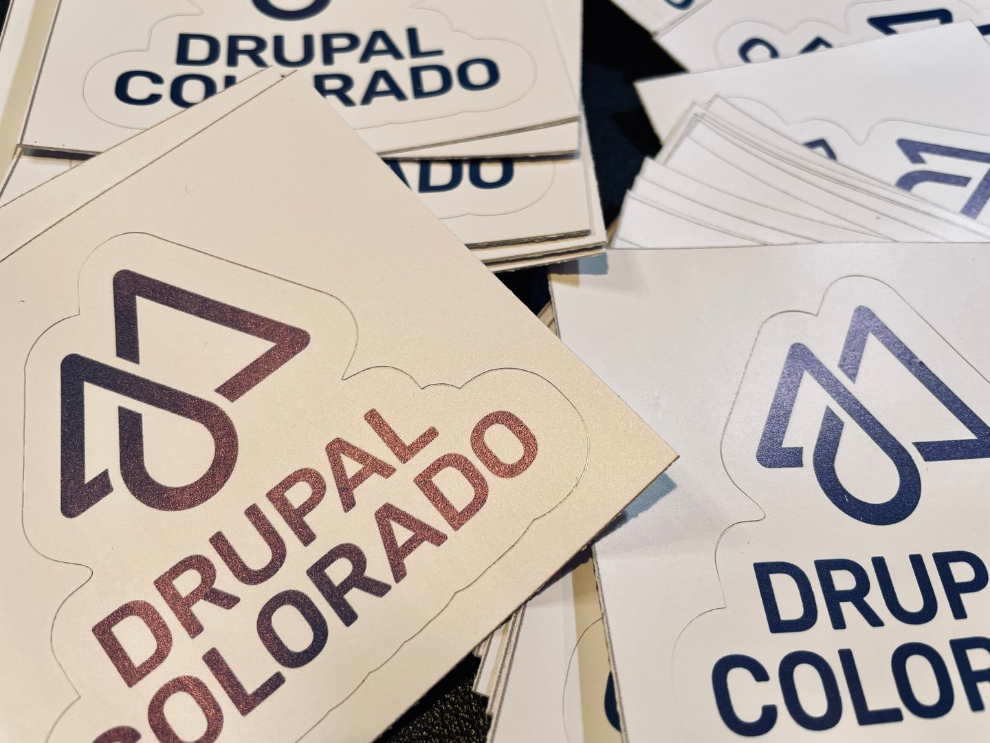 Stickers of Drupal Colorado distributed among the delegates