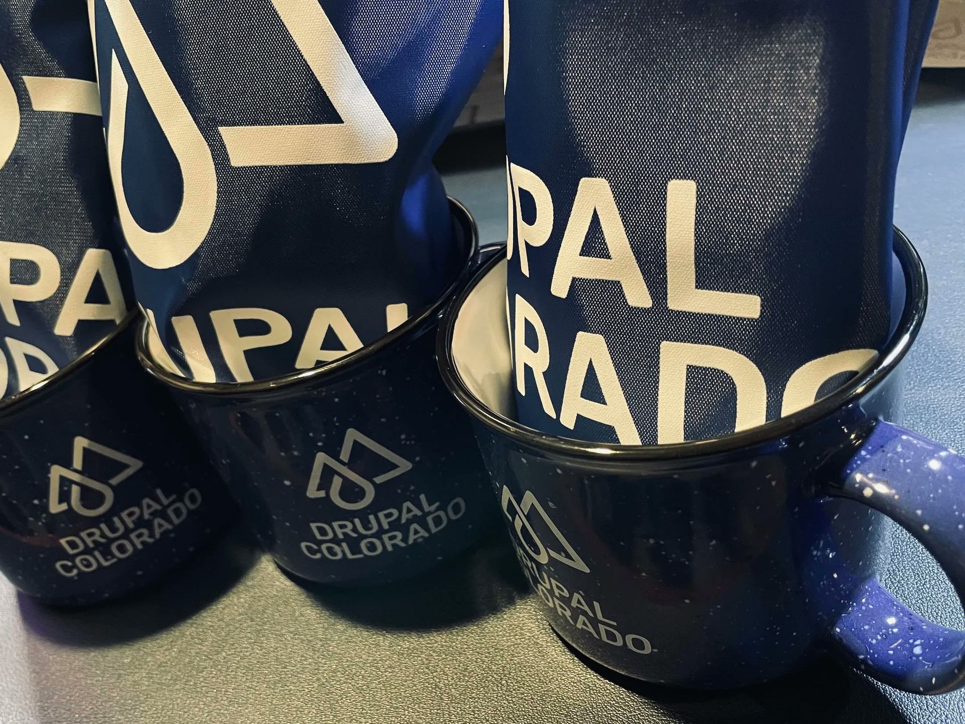 DrupalColorado Swag distributed among the delegates