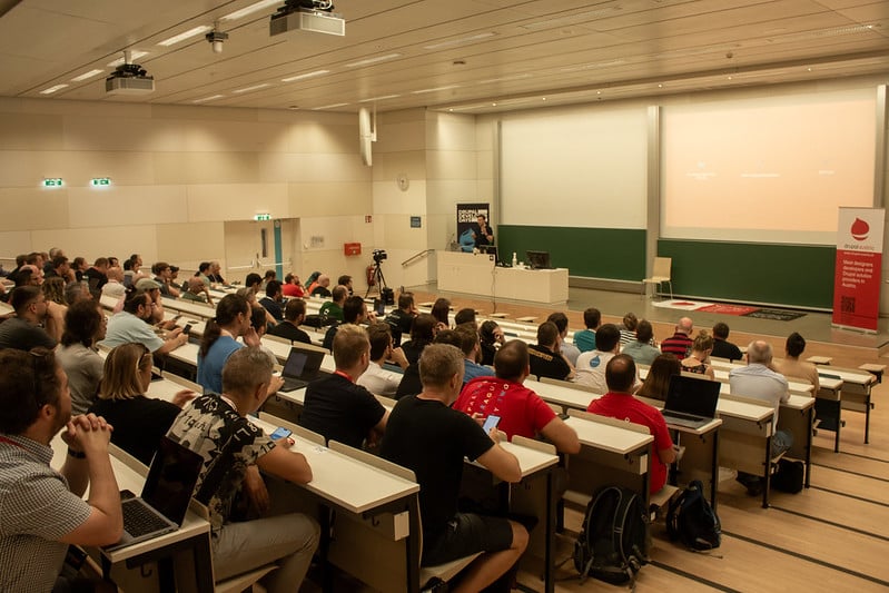 Alexander Varwijk delivering keynote address at #DDD23 Vienna. Credits: Christian Ziegler/flickr, Album: Drupal Developer Days 2023