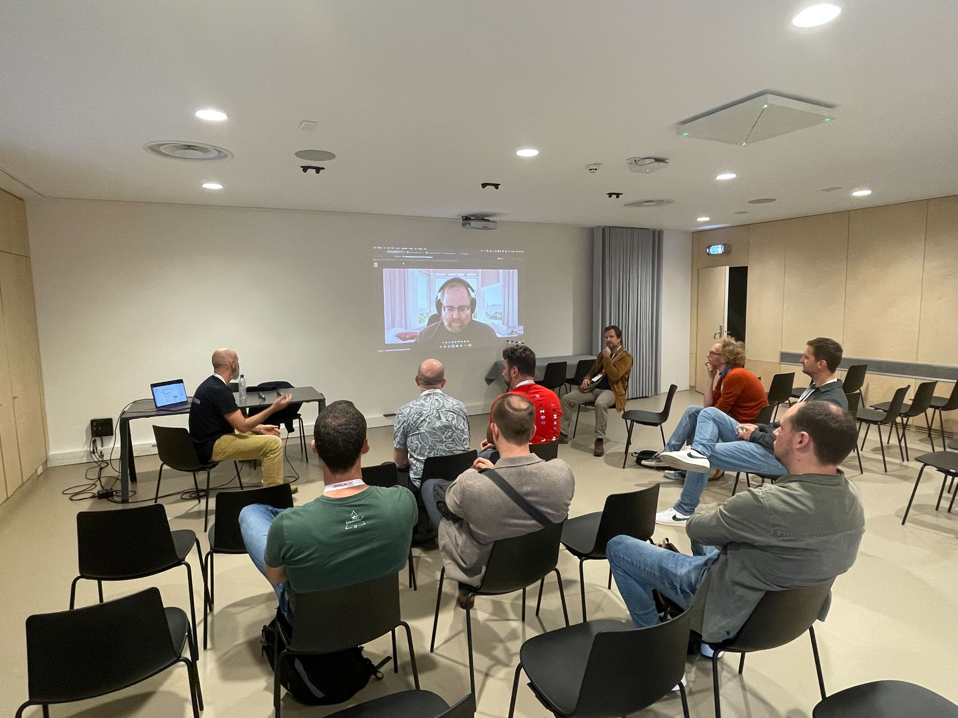 Roberto Peruzzo hosting Ofer Shall, the DrupalPod Creator, on Google Meet| Source: Roberto Peruzzo