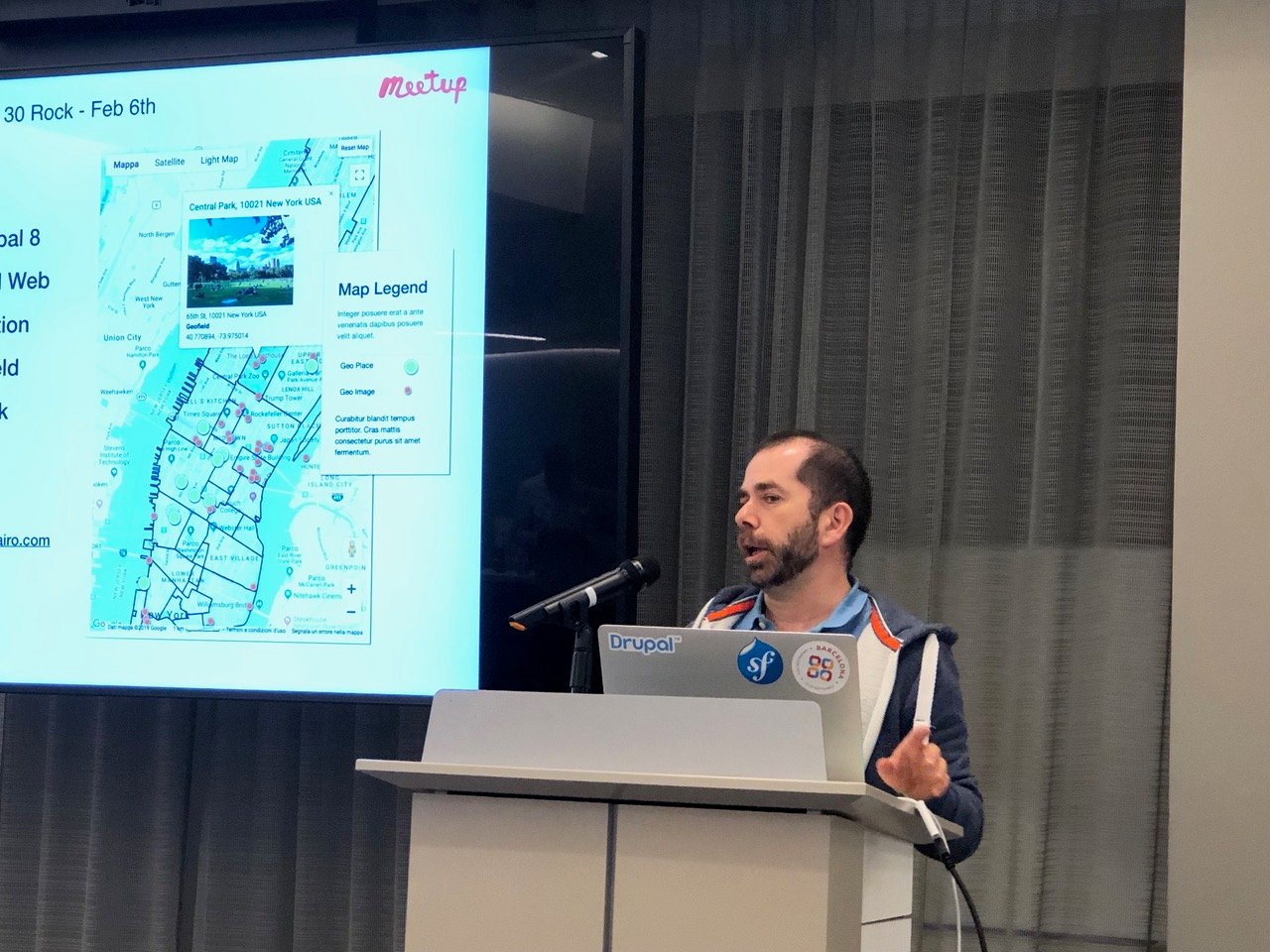 Presenting Drupal WebGIS modules at NYC meetup