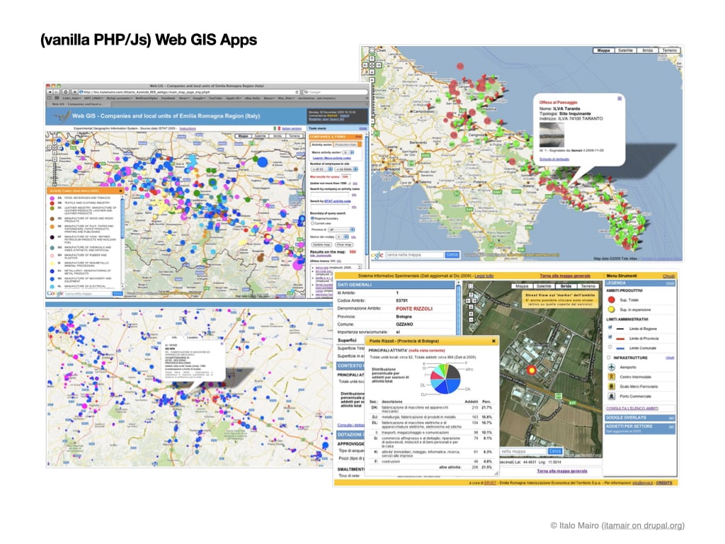 Vanilla PHP/JS WebGIS Applications