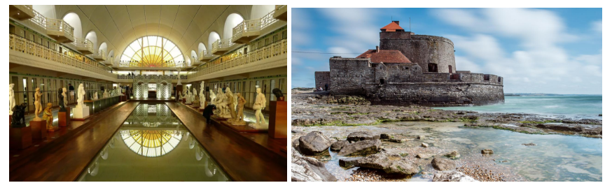 Left:An original visit to take is the Musée La Piscine in Roubaix. An art déco giant swimming pool being also a sculpture museum. 23 rue de l’Espérance | Roubaix| Right: The Ambleteuse stronghold