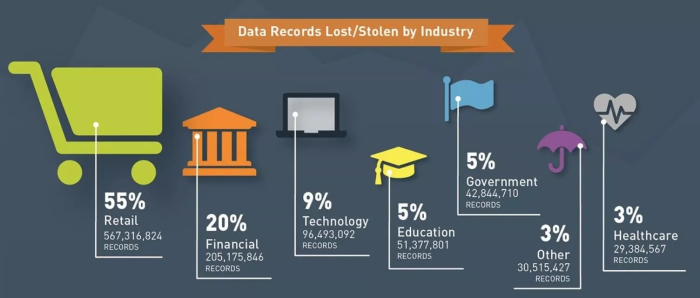 Data Loss Statistics Industrywise