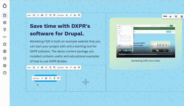 DXPR Marketing CMS: Primary & Secondary Buttons