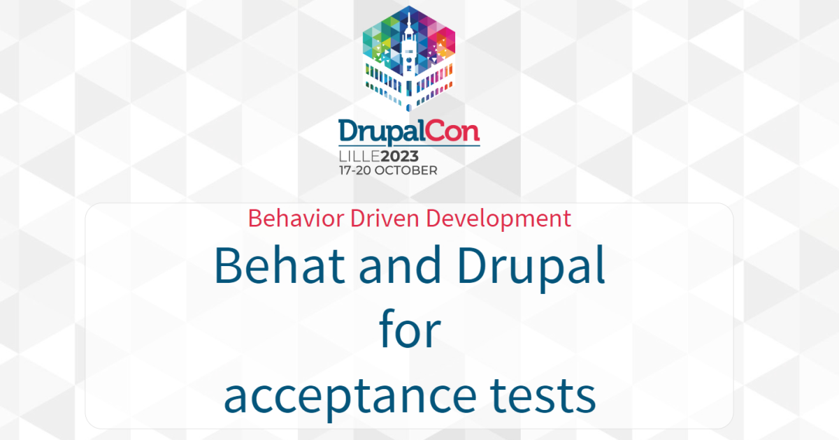 Ricardo Sanz Shares Presentation on Behat and Acceptance Tests at ...