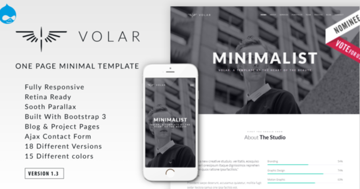 Volar: A Responsive and Minimalist Drupal 7 Theme for Creative ...