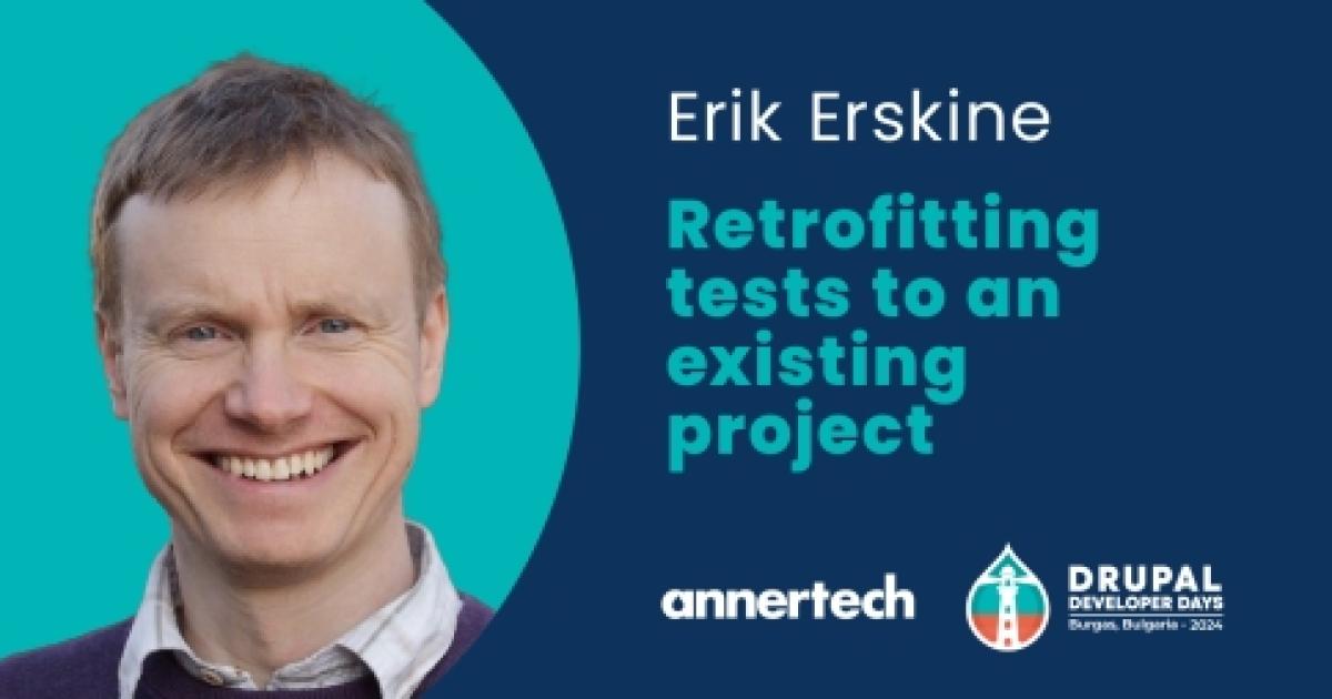 Erik Erskine to Discuss Automated Testing at Drupal Dev Days Bulgaria
