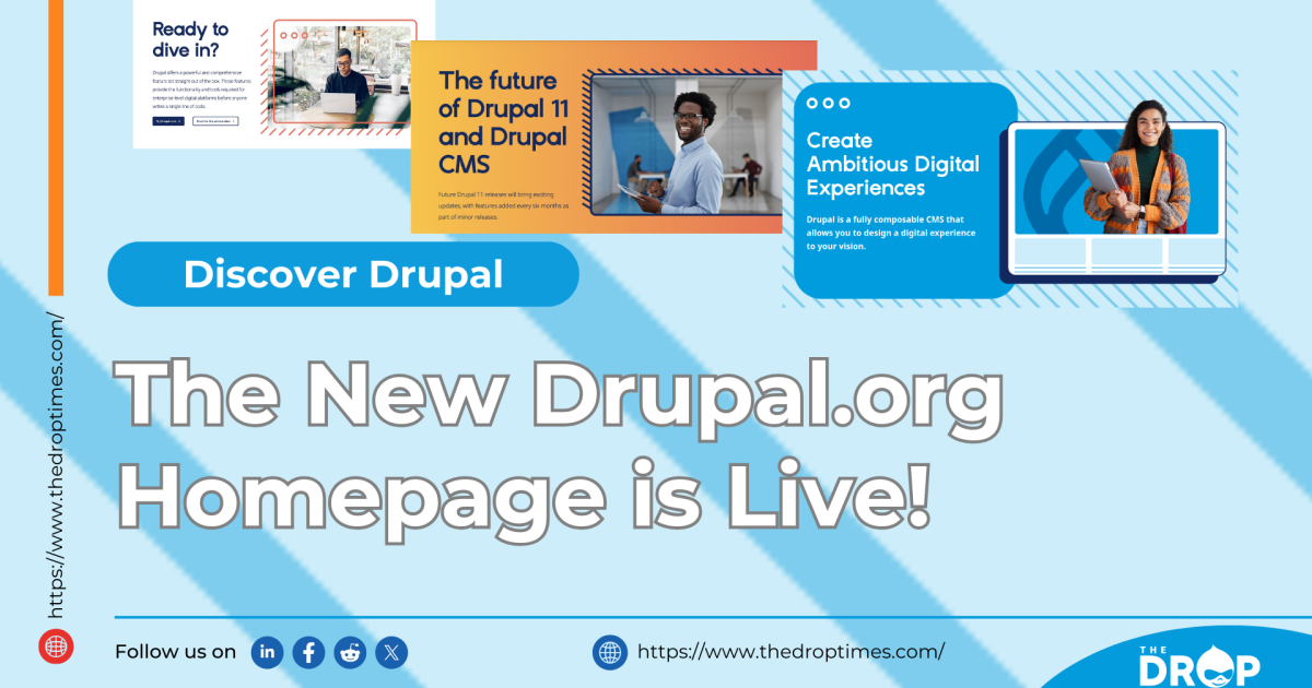 The New Drupal.org Homepage is Live!