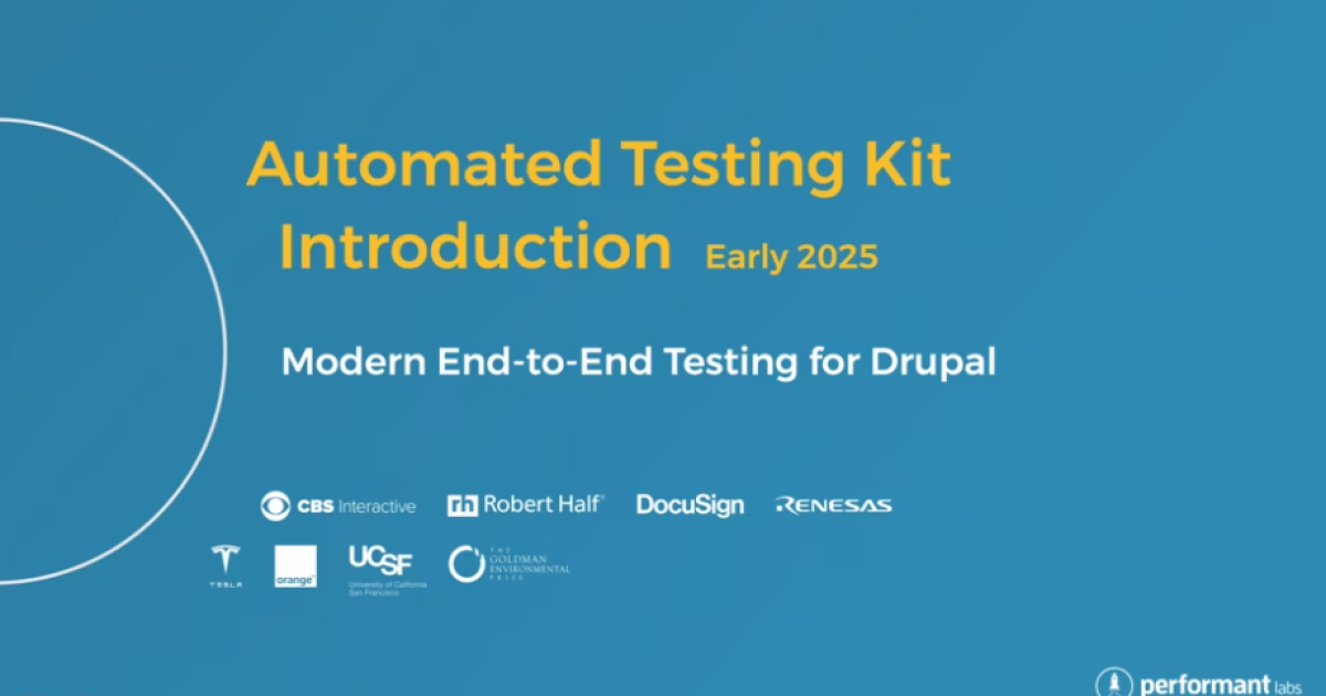 Automated Testing Kit 1.0 Video Released for Drupal Testing