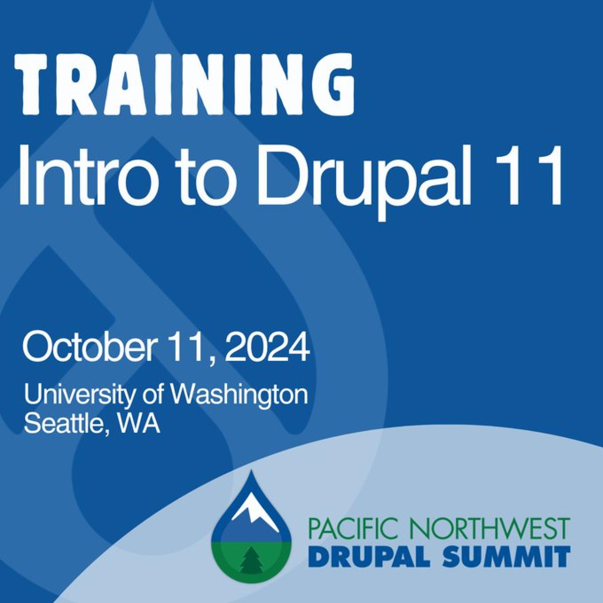 Training Intro to Drupal 11