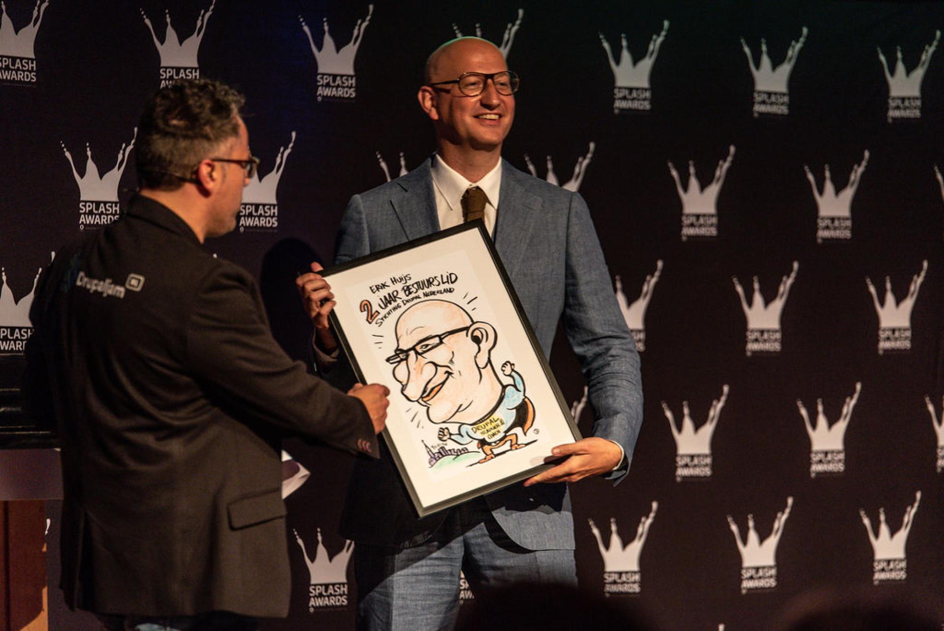 Imre thanks Erik Huijs, who organized the first Splash awards.
