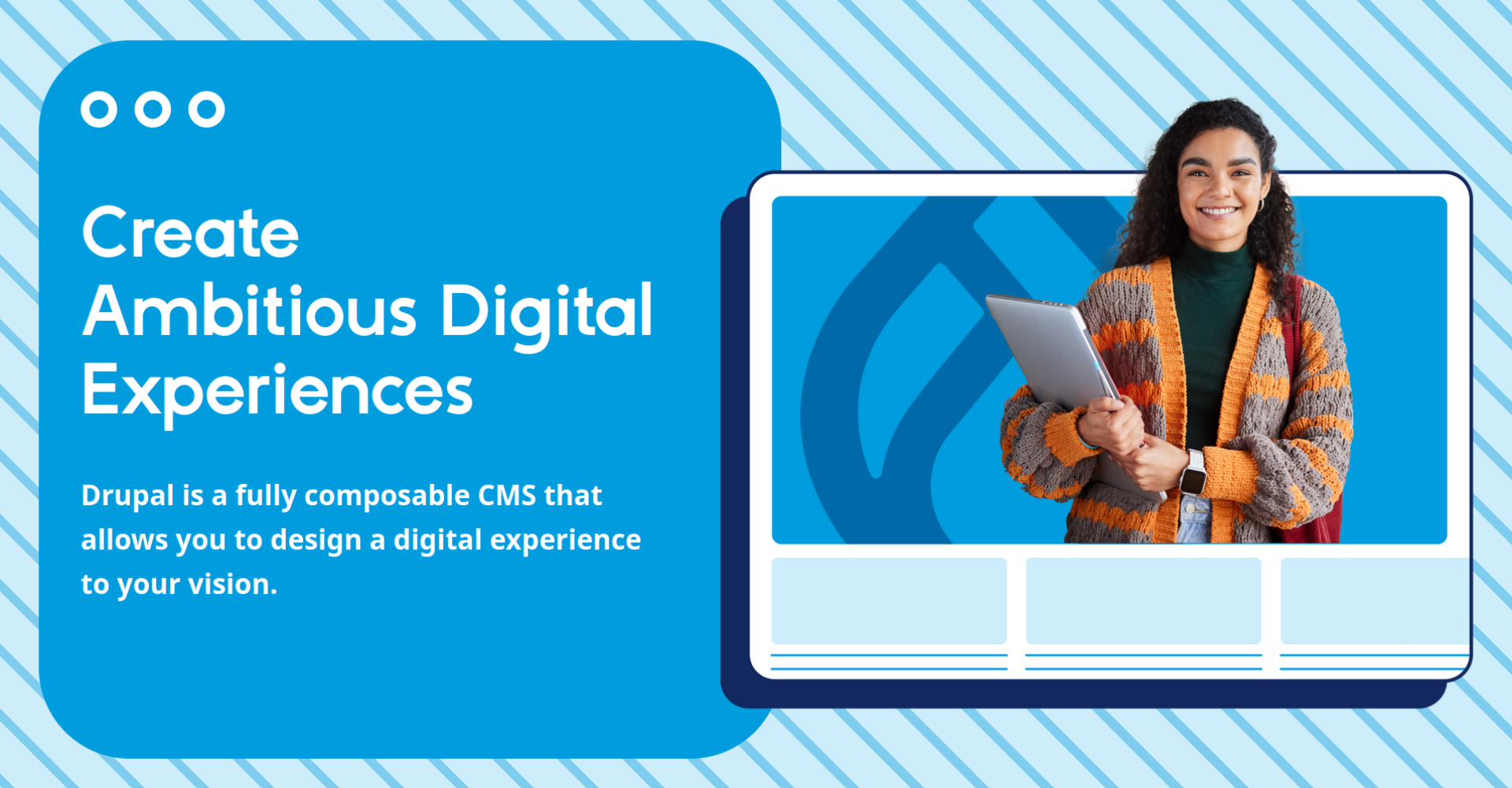 Part of the redesigned Drupal.org website