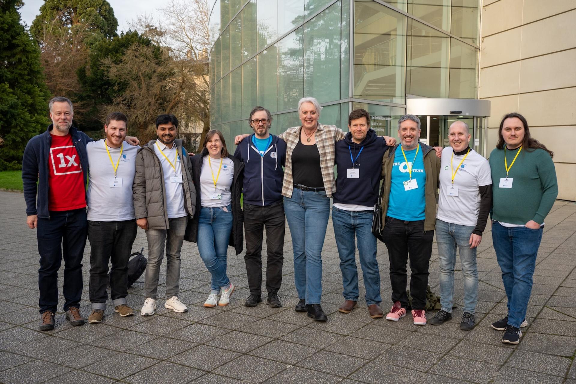 Group Photo of the Organizers of DrupalCamp England 2025 Group Photo of the Organizers of DrupalCamp England 2025. From left to right: Paul Johnson, Liam Hiscock, Rajeev Kumar, Jenny Dumitrescu, John Cook, Rachel Lawson, David Bishop, Tony Barker, Will Huggins, Tyler Staples.