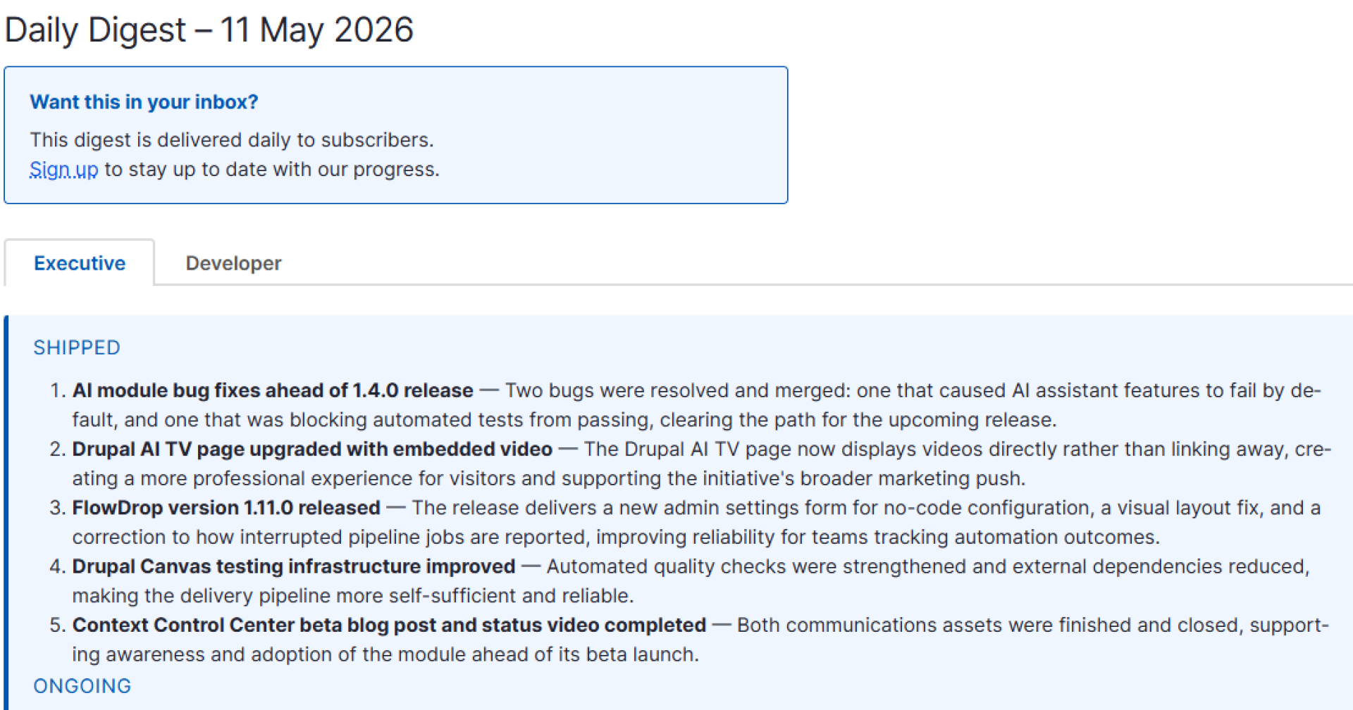 Nick Opris Builds Daily Digest to Track Drupal AI Initiative Activity
