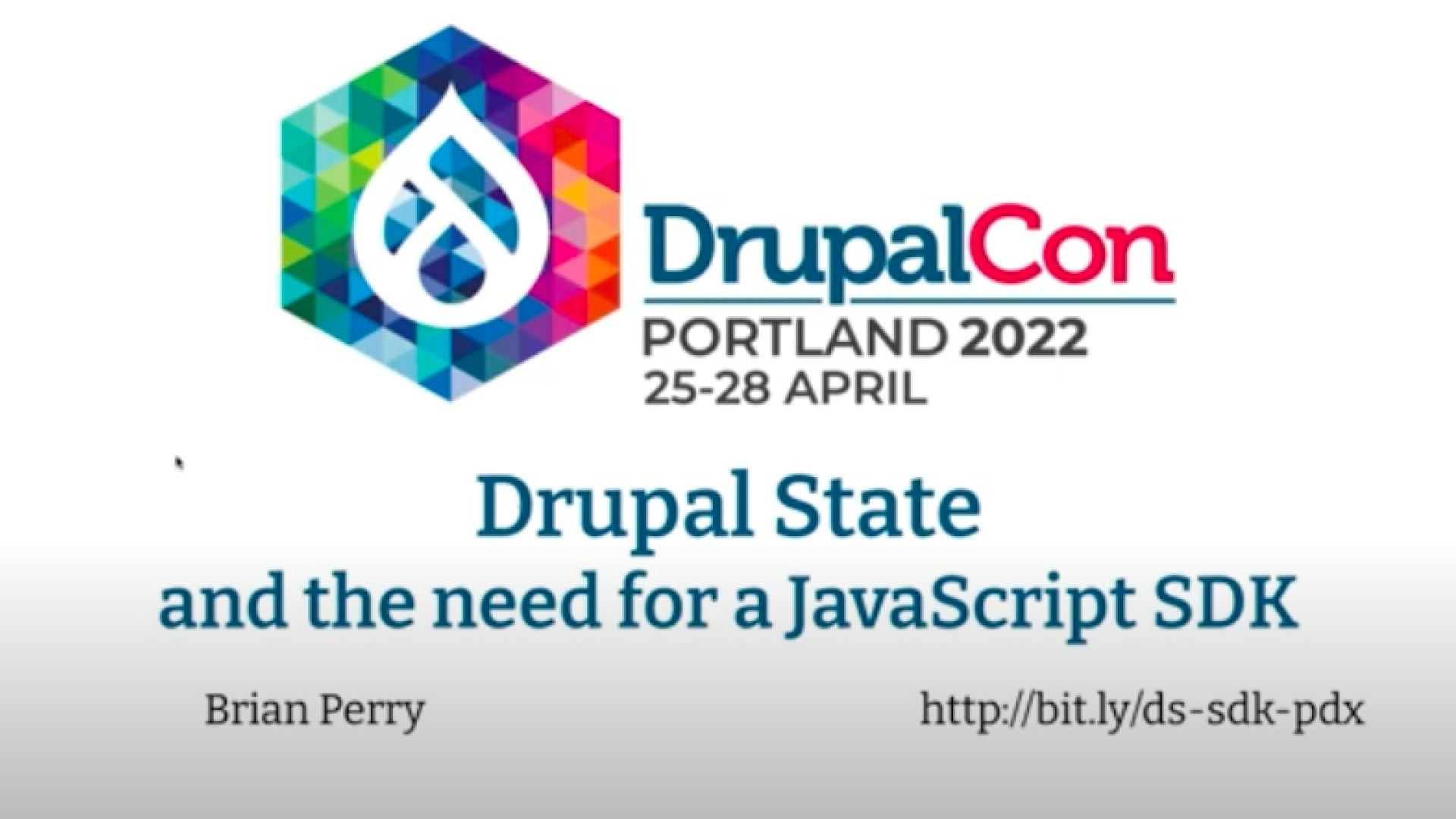 Drupal State and the need for a JavaScript SDK