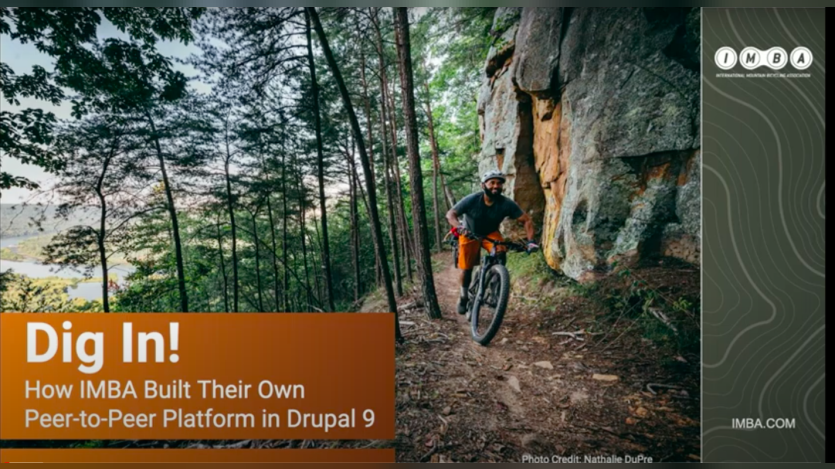 Dig In! how IMBA built their own peer-to-peer fundraising platform in Drupal 9