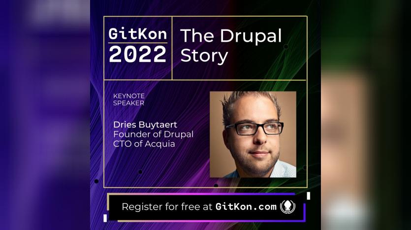 Dries at GitKon 2022 Dries at GitKon 2022