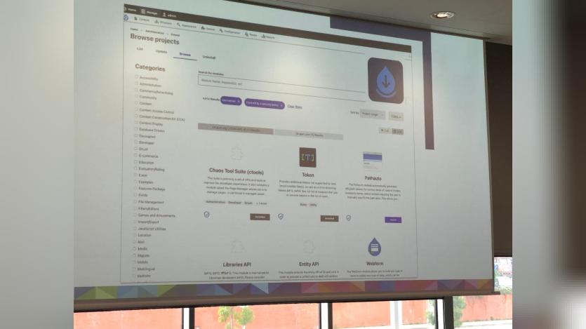 Project Browser explained: A slide from DrupalCon Prague 2022