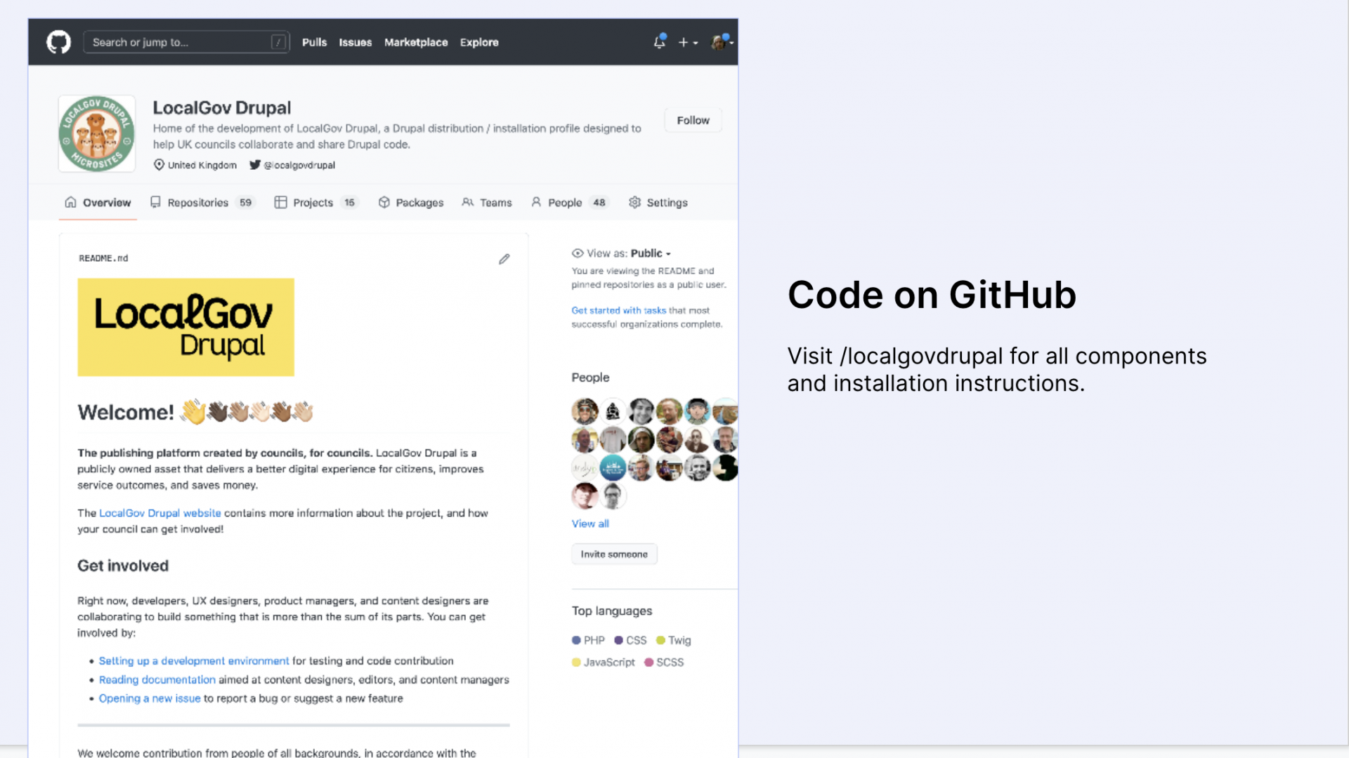 LocalGov Drupal distribution: Code on GitHub