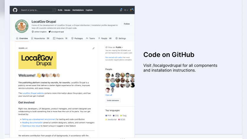 LocalGov Drupal distribution: Code on GitHub