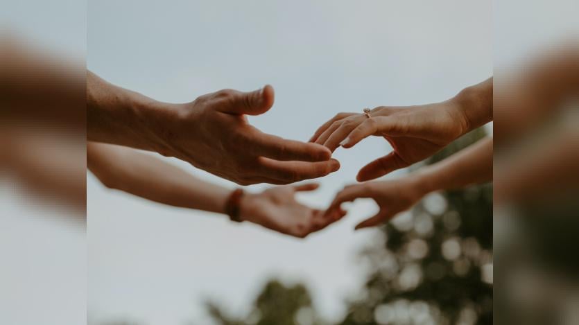 holding hands