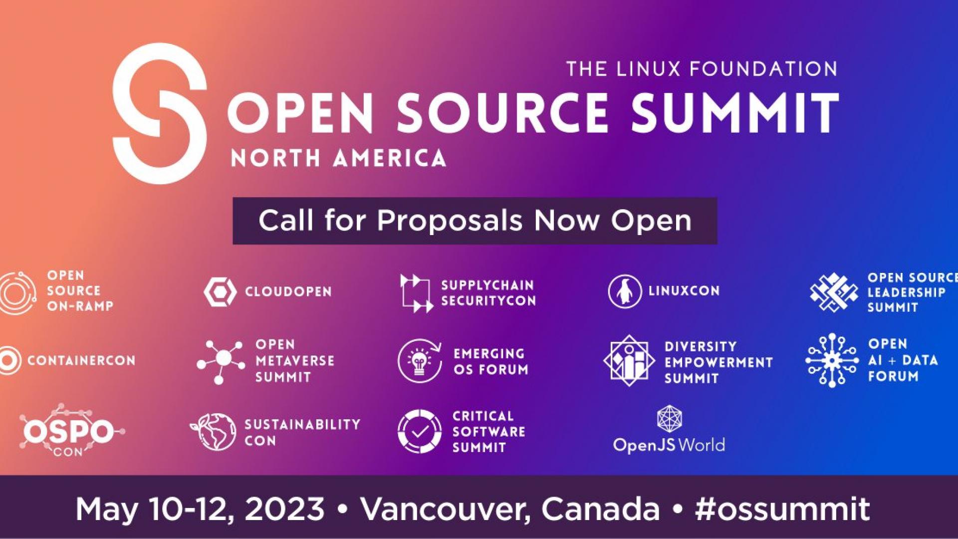 Open Source Summit, North America: Call for Proposals