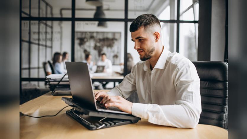 a man working