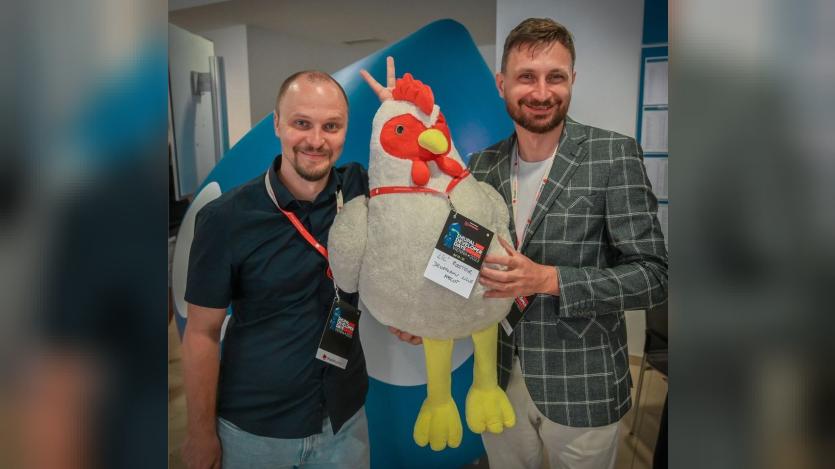 winners of little rooster contest held at drupal developer days 2023 Vienna and got awarded free tickets to DrupalCon Lille 2023