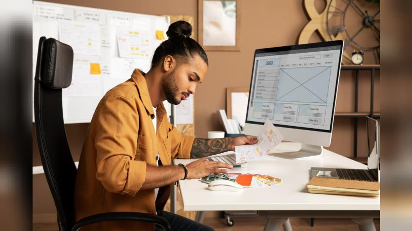 a person working