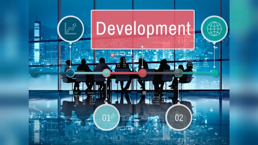 development growth progress icon concept
