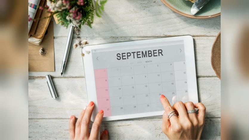 September Monthly Calendar