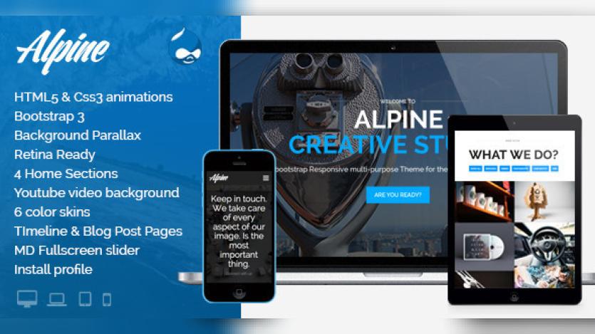 Alpine Drupal Theme