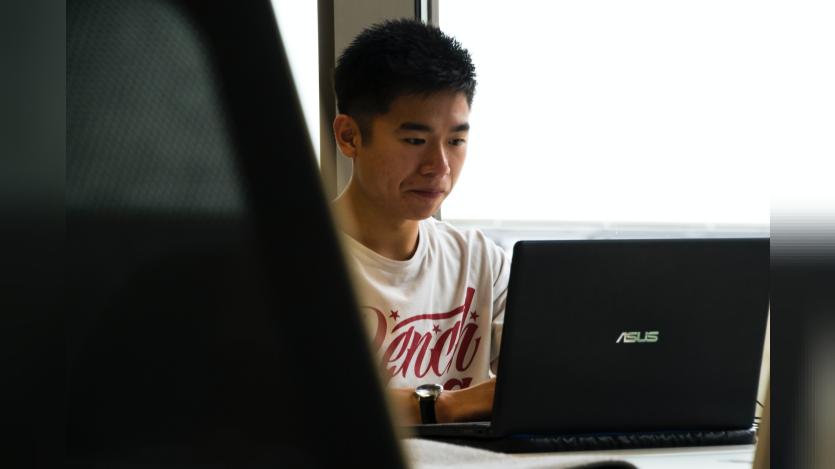 a person working